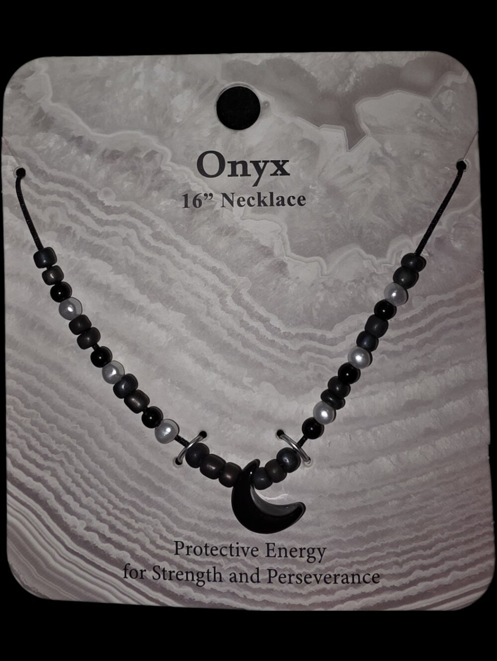Onyx Black Moon Necklace